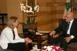 فدریکا موگرینی با نخست‌وزیر لبنان دیدار کرد