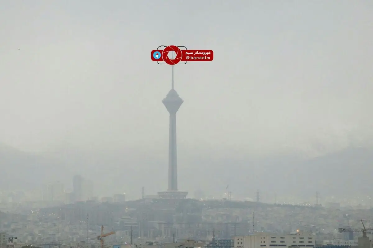 هوای بارانی و مه آلود تهران