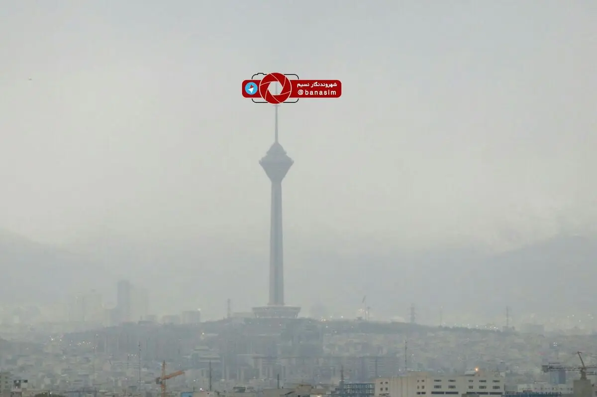 هوای بارانی و مه آلود تهران