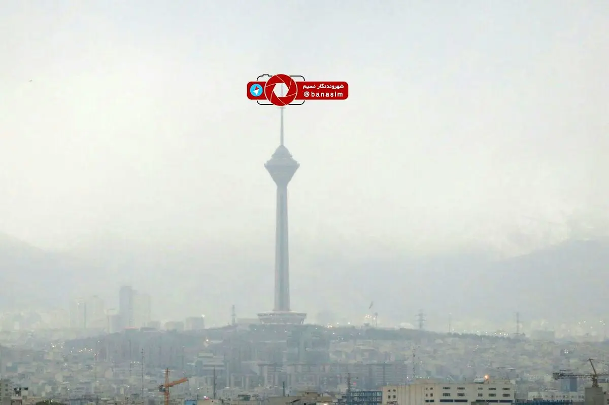 هوای بارانی و مه آلود تهران