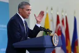 اوباما: منابع مالی داعش را قطع می کنیم/ آمریکا قربانی تروریسم است!