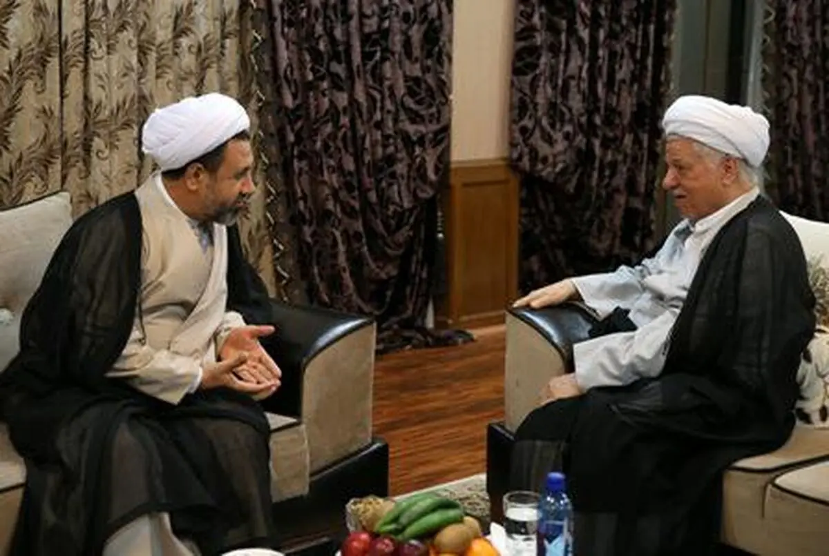 دیدار امام جمعه کیش و هاشمی رفسنجانی