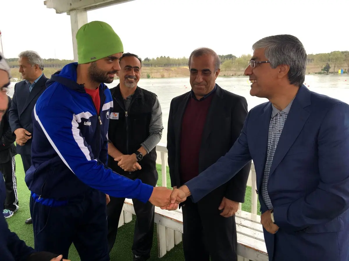 بازدید رئیس کمیته ملی المپیک از اردوی تیم‌های تیراندازی و قایقرانی