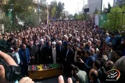 مراسم ختم والده همسر رئیس‌جمهور برگزار شد