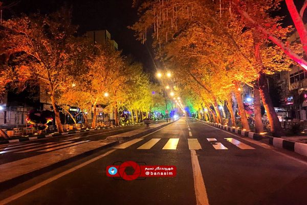 تصویری زیبا از بلوار میرداماد در روزهای پایانی تعطیلات نوروزی