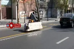 حمل بار بسیار زیاد با موتور سیکلت