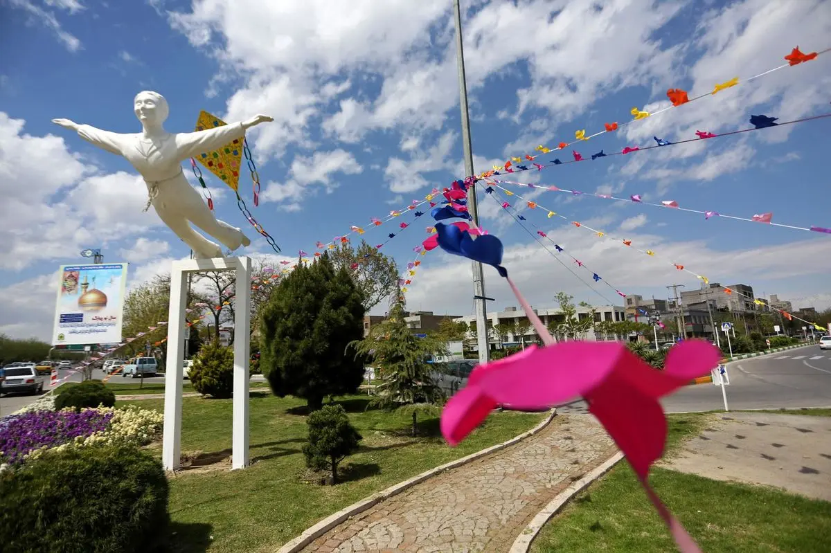 المان‌های نوروزی در مشهد + تصاویر