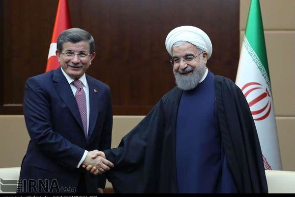 نخست وزیر ترکیه با روحانی دیدار کرد + تصاویر