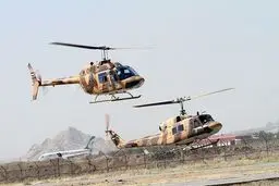 رژه تمرینی انواع بالگردهای تهاجمی و شناسایی هوانیروز بر فراز تهران