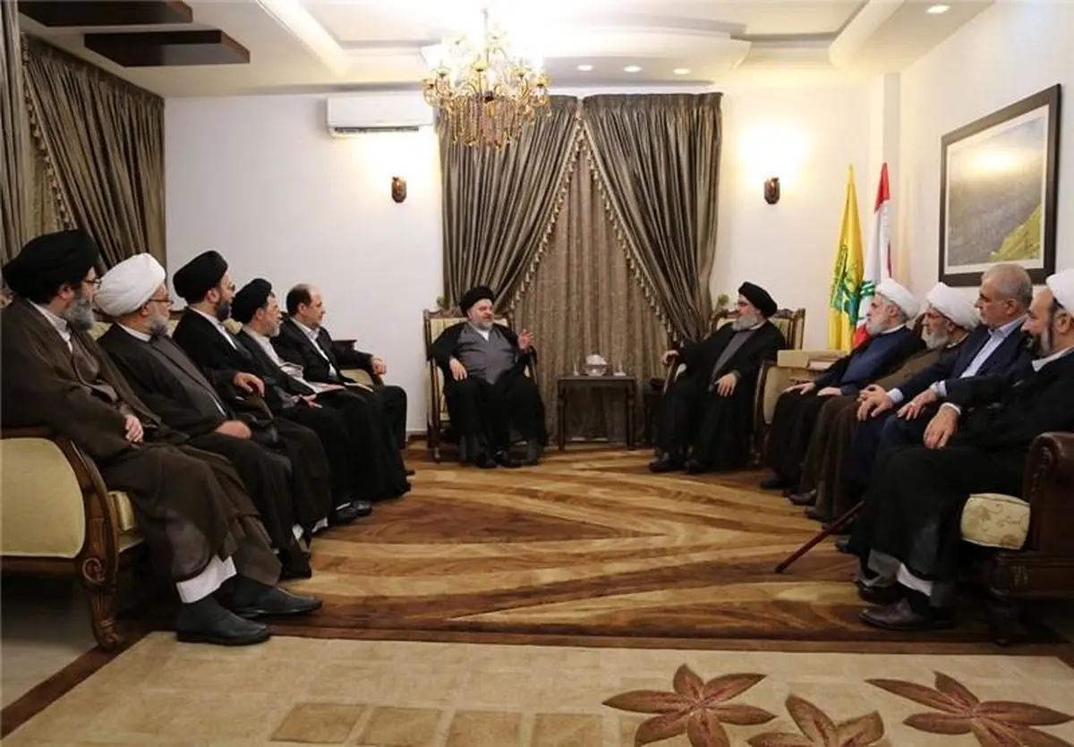 نماینده آیت الله سیستانی با سید حسن نصرالله در لبنان دیدار کرد