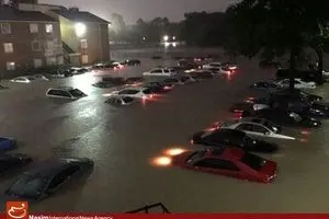 سیل در هیوستون تگزاس آمریکا