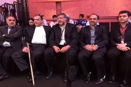 سفیر ایران در فیلیپین برای تماشای مسابقات به سالن آمد