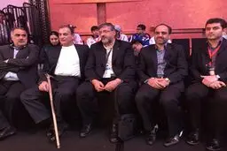 سفیر ایران در فیلیپین برای تماشای مسابقات به سالن آمد