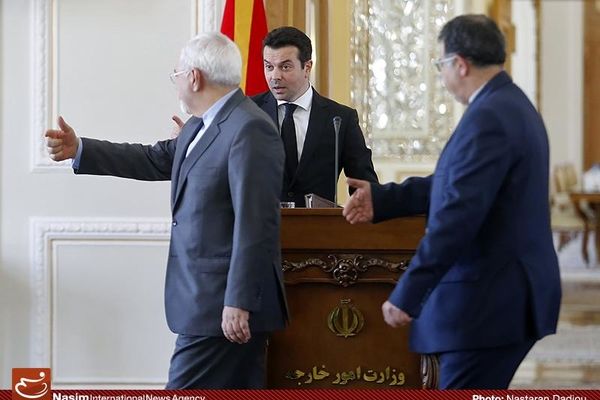 نشست مشترک وزرای خارجه ایران و مقدونیه