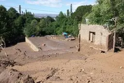 دو روستای لرستان زیر آب رفت