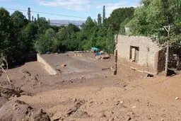 دو روستای لرستان زیر آب رفت