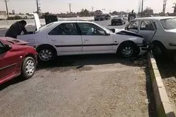 آسیب‌دیدگی ۴۲ مسافر در تصادف زنجیره‌ای ۶ خودرو در آزادراه زنجان- قزوین