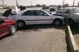آسیب‌دیدگی ۴۲ مسافر در تصادف زنجیره‌ای ۶ خودرو در آزادراه زنجان- قزوین