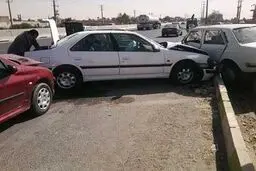 آسیب‌دیدگی ۴۲ مسافر در تصادف زنجیره‌ای ۶ خودرو در آزادراه زنجان- قزوین