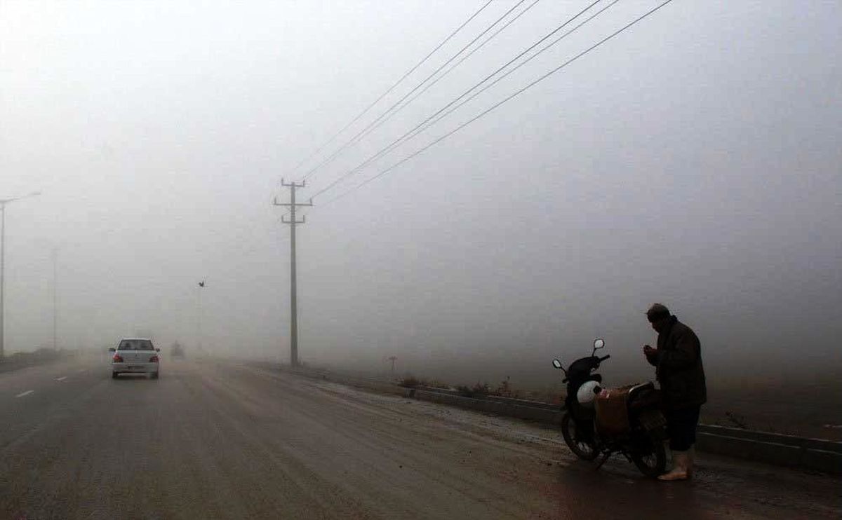 مه گرفتگی در استان اردبیل و محورهای هزار و فیروزکوه