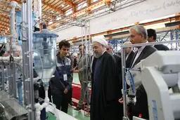 بازدید روحانی از نمایشگاه نخبگان مهارتی سازمان فنی‌و‌حرفه‌ای و دستاوردهای مپنا