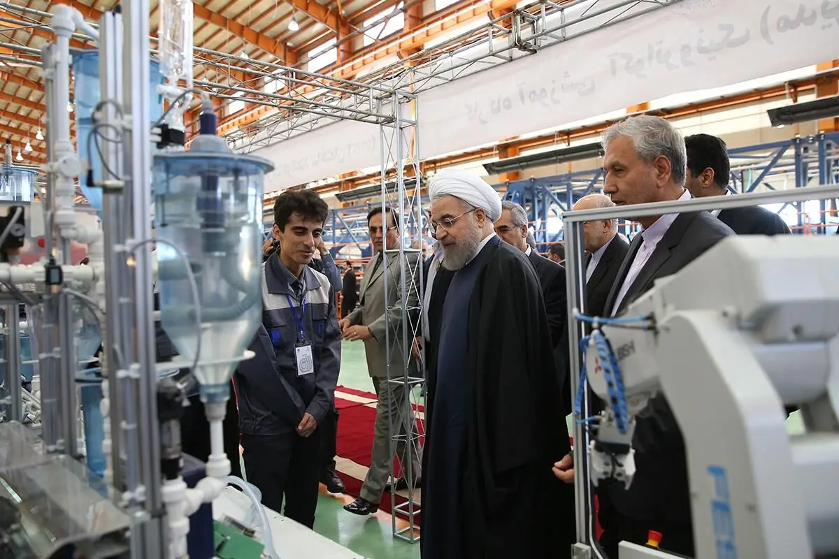 بازدید روحانی از نمایشگاه نخبگان مهارتی سازمان فنی‌و‌حرفه‌ای و دستاوردهای مپنا