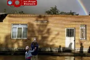 عکاسی کودکان از رنگین کمان