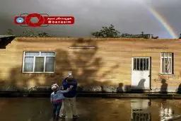 عکاسی کودکان از رنگین کمان