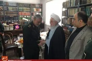 دیدار صبح امروز سردار قاسم سلیمانی با نماینده ولی فقیه در استان گیلان