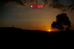 لحظات طلوع آفتاب در آزادراه تهران - سمنان