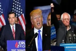 ترامپ و سندرز پیروز 