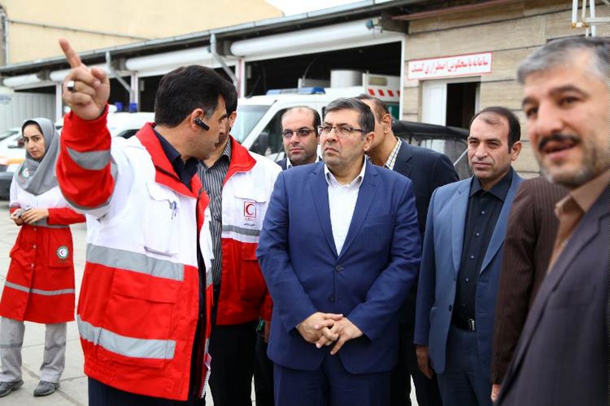 بازدید رئیس جمعیت هلال احمر از پروژه ساخت سایت منطقه‌ای پشتیبانی عملیات امداد و نجات قزوین