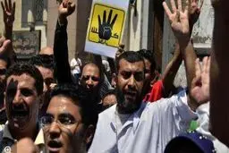 تظاهرات طرفداران مرسی در سالگرد کشتار میدان 