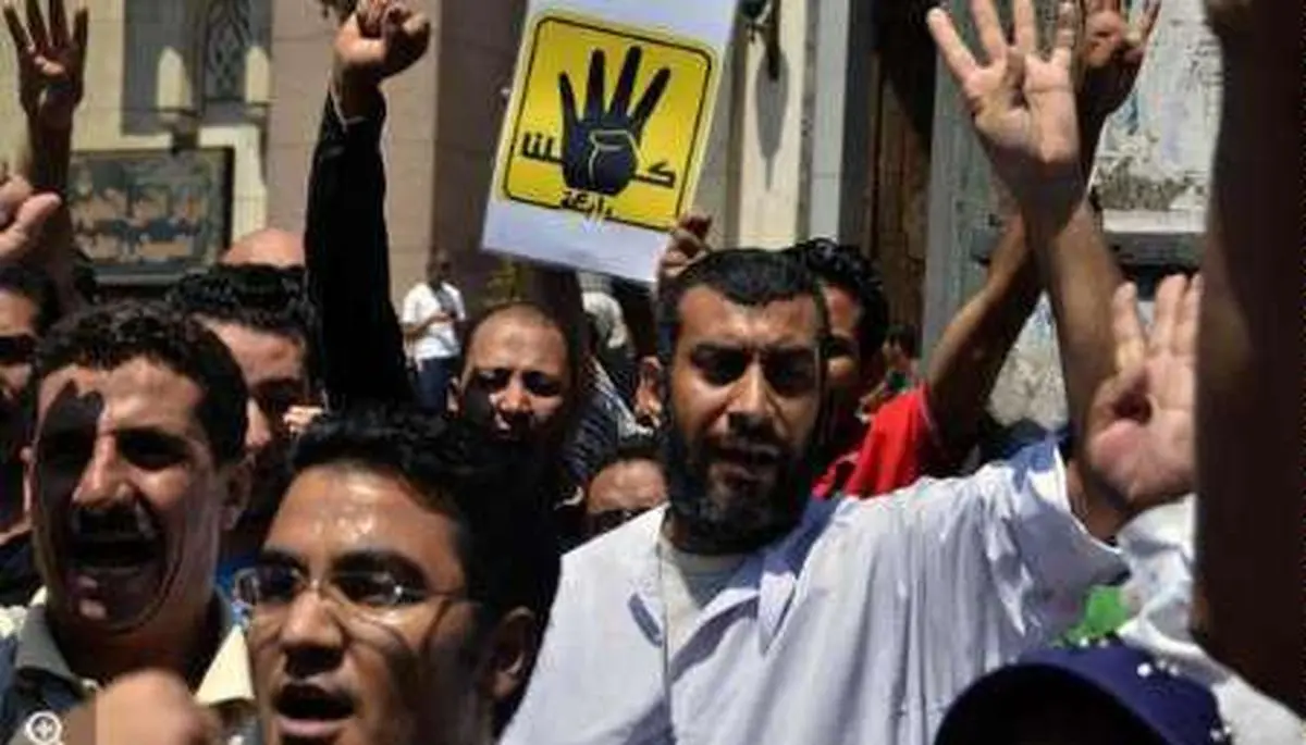 تظاهرات طرفداران مرسی در سالگرد کشتار میدان "رابعه عدویه"