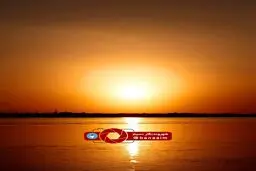 غروب بهاری منطقه اروندکنار