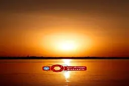 غروب بهاری منطقه اروندکنار