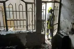 مرد میانسال در میان شعله‌های آتش جان باخت + عکس