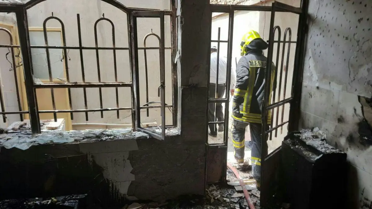 مرد میانسال در میان شعله‌های آتش جان باخت + عکس