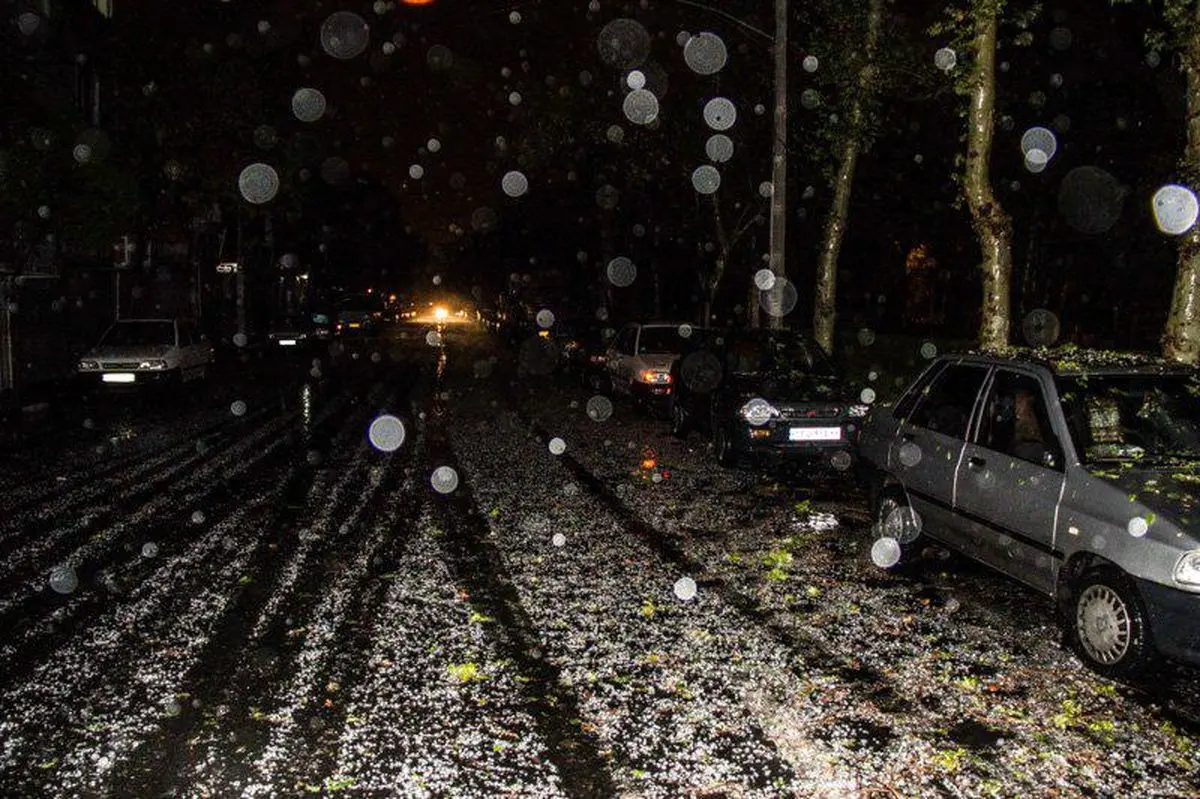 سازمان هواشناسی: تگرگ امشب را جدی بگیرید