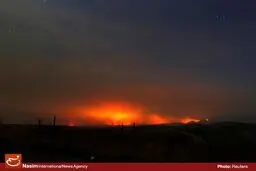 ارتفاعات طاق‌بستان دوباره دچار حریق شد