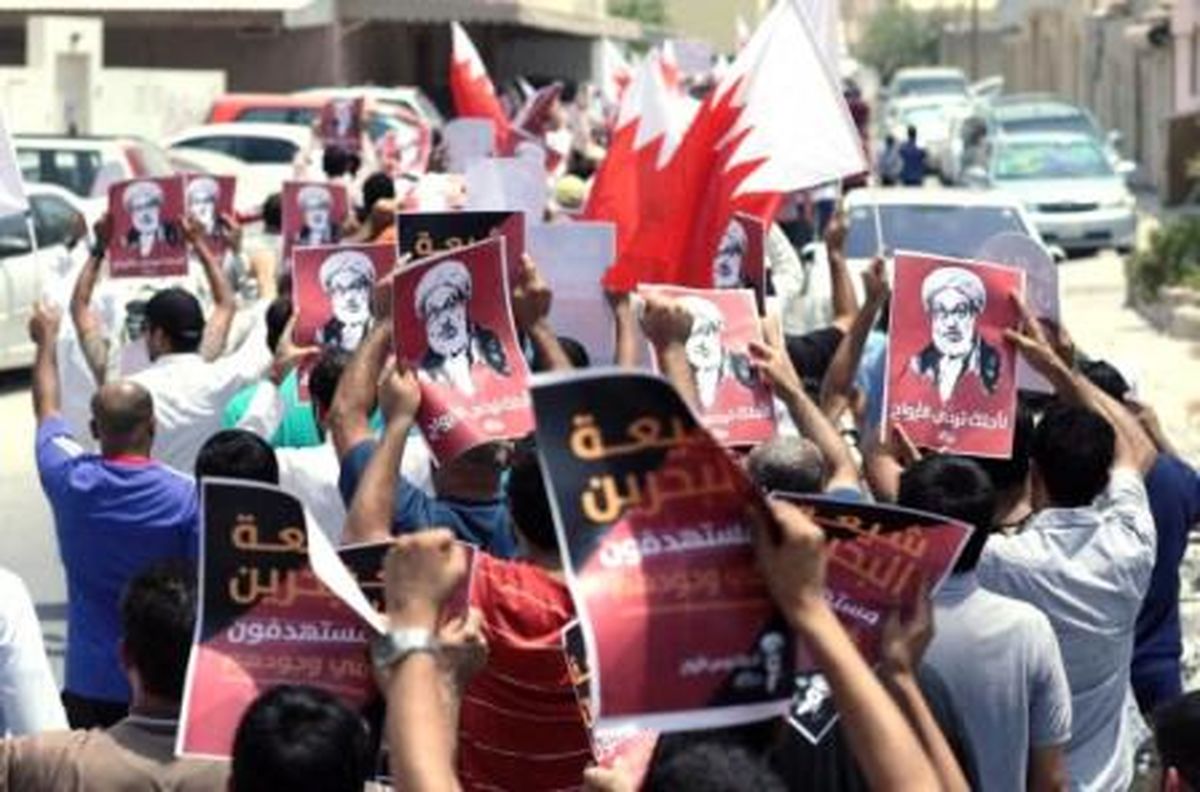 تظاهرات بحرینی‌ها علیه رژیم آل‌خلیفه در منامه