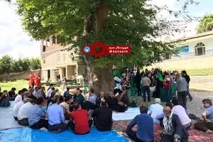 عکس خبری :: اجرای مراسم تعزیه به پاس بارش باران در روستای سنگ‌بن