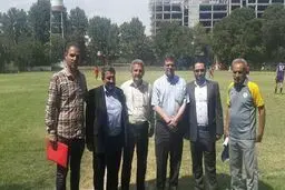 بازدید مالکین باشگاه نفت تهران و دبیرکل فدراسیون فوتبال از تیم‌های پایه این باشگاه