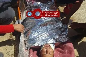 عکس خبری :: نجات حادثه‌دیدگان در کوه گنج‌نامه توسط تیم امداد و نجات کوهستان