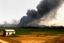 آتش سوزی گسترده در نزدیکی مقر ناتو در ترکیه