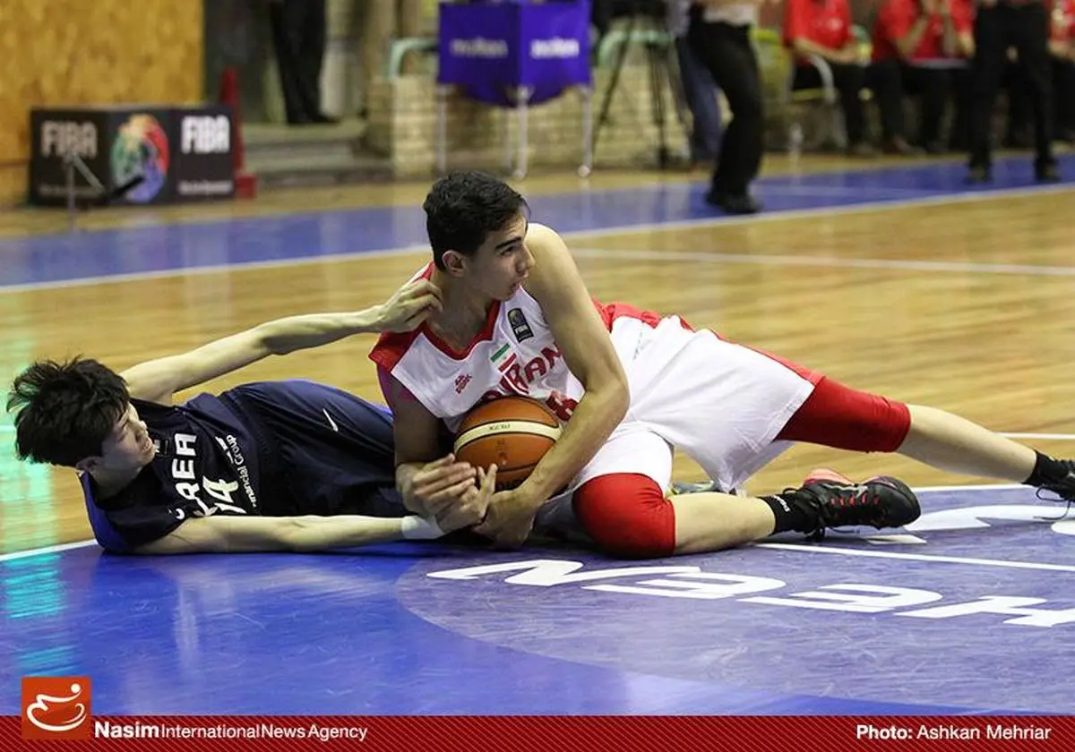 دیدار تیم‌های بسکتبال ایران و کره جنوبی