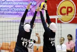 تمرین دختران والیبالیست بدون حضور خبرنگار