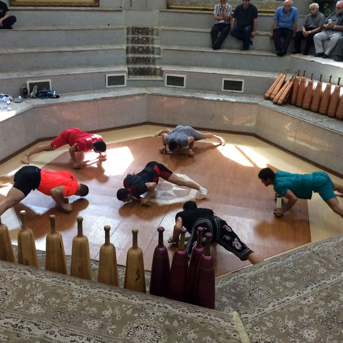 تمرین باستانی آزادکاران در زورخانه برگزار شد