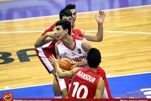 دیدار تیم‌های بسکتبال ایران و لبنان