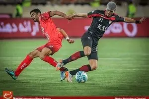 دیدار تیم‌های فوتبال پرسپولیس تهران و فولاد خوزستان